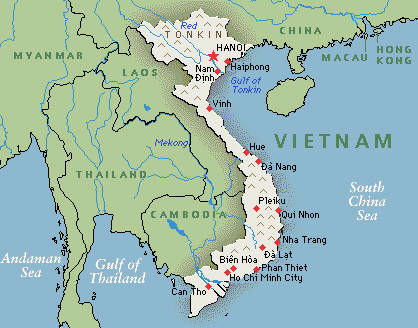 vietnam hanoi map